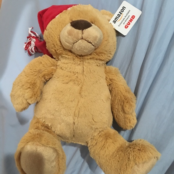 Gund Holiday Santa Teddy Bear Super Plush Soft Limited Edition Stuffed Animal - Picture 5 of 8